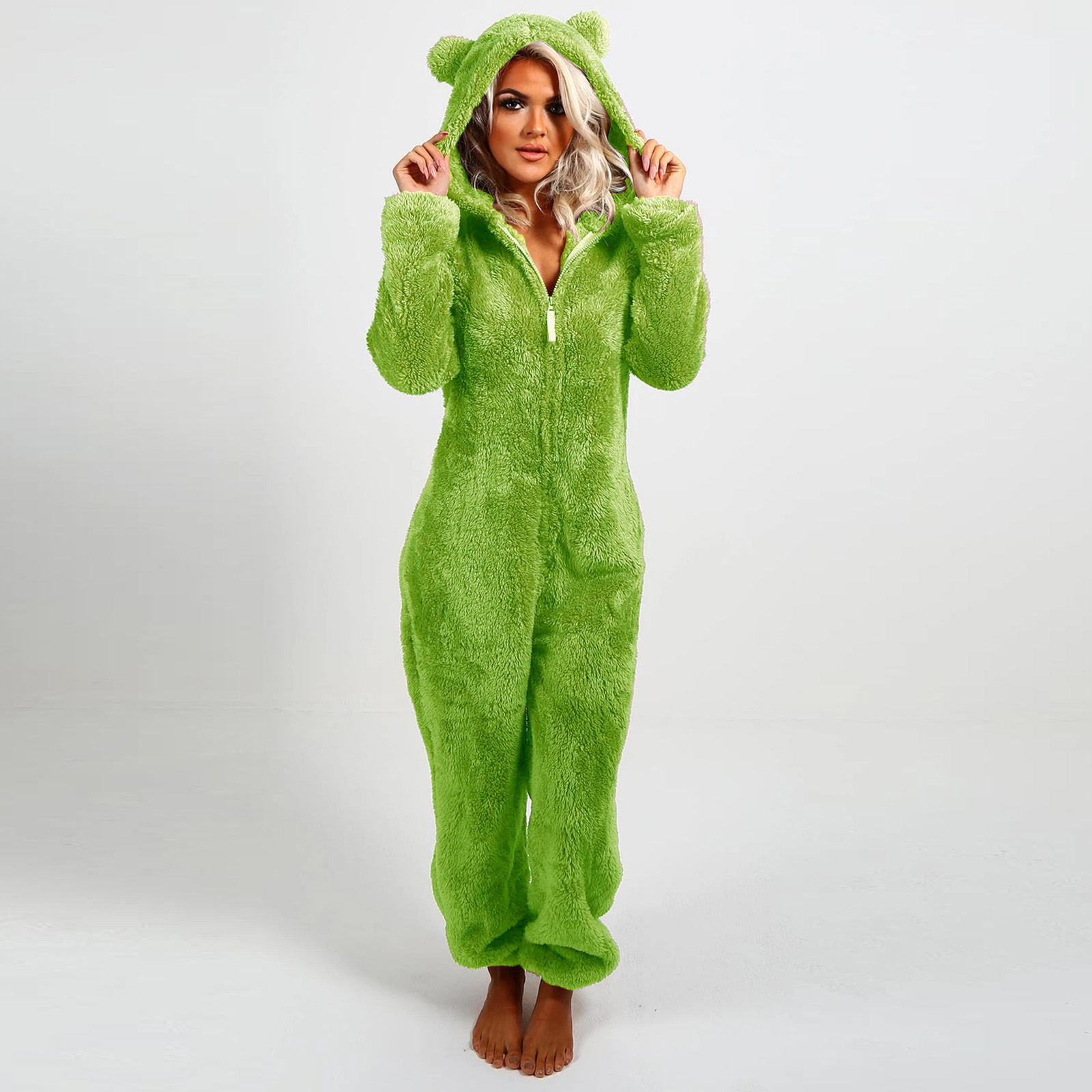 Plush women's home-wear jumpsuit - Image 8