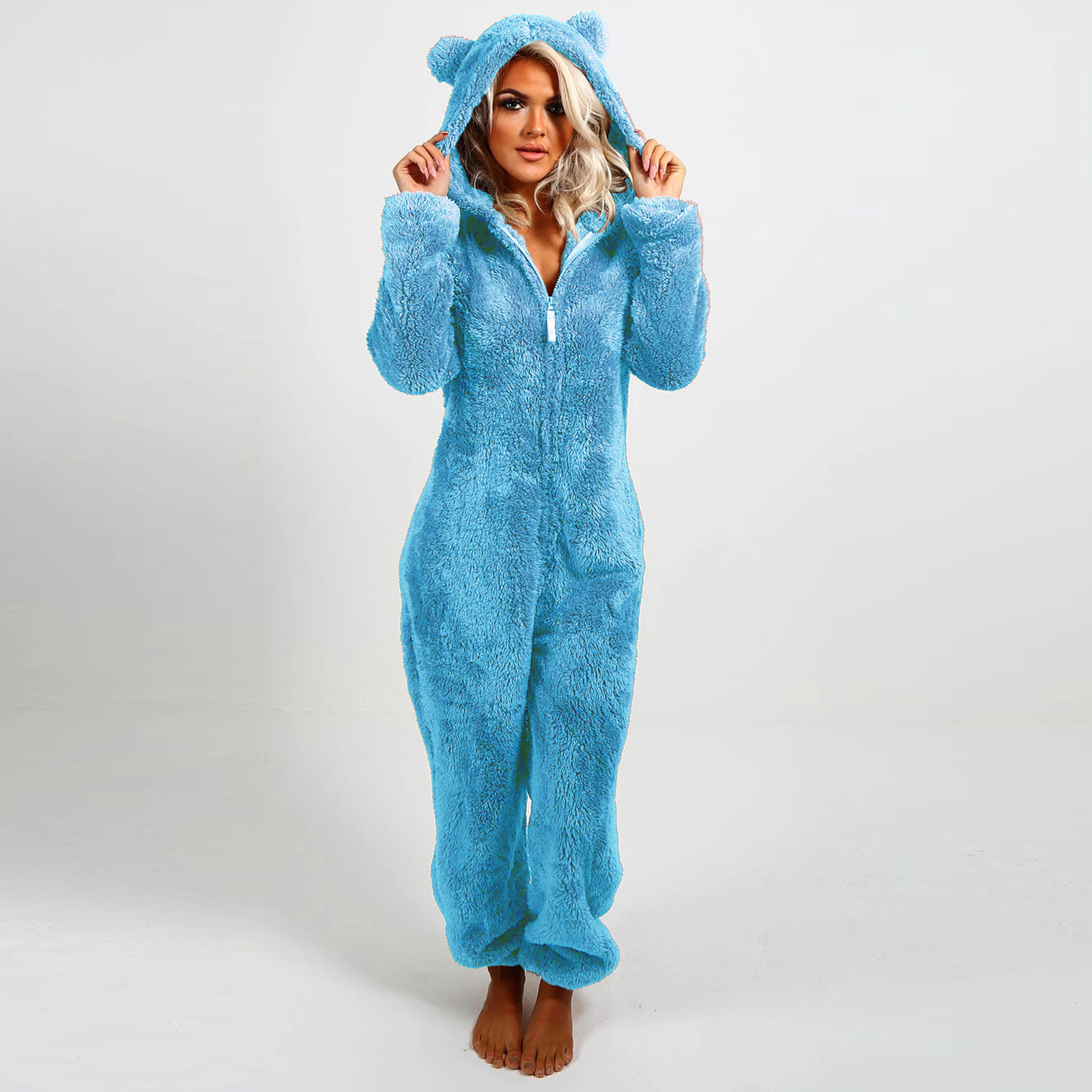 Plush women's home-wear jumpsuit - Image 9