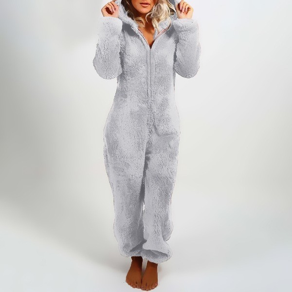 Plush women's home-wear jumpsuit - Image 10