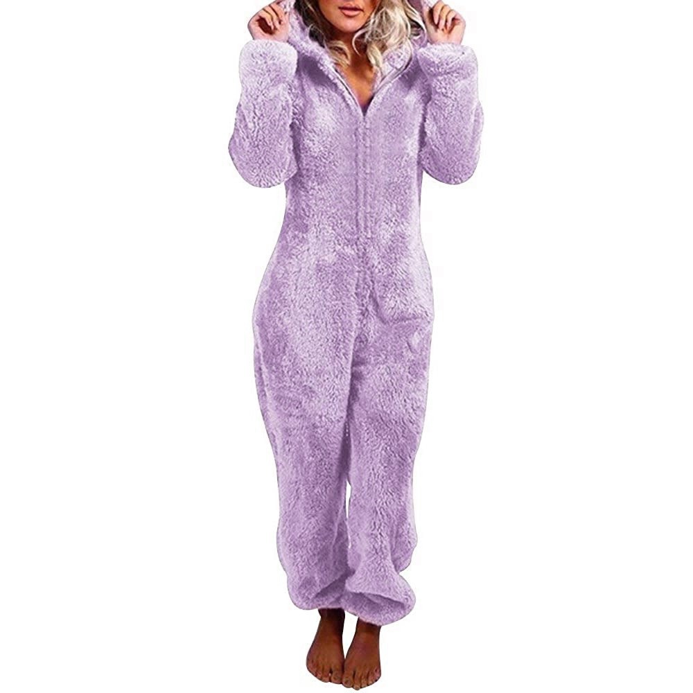 Plush women's home-wear jumpsuit - Image 12