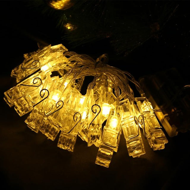 LED fairy wall string lights with clips - Image 14