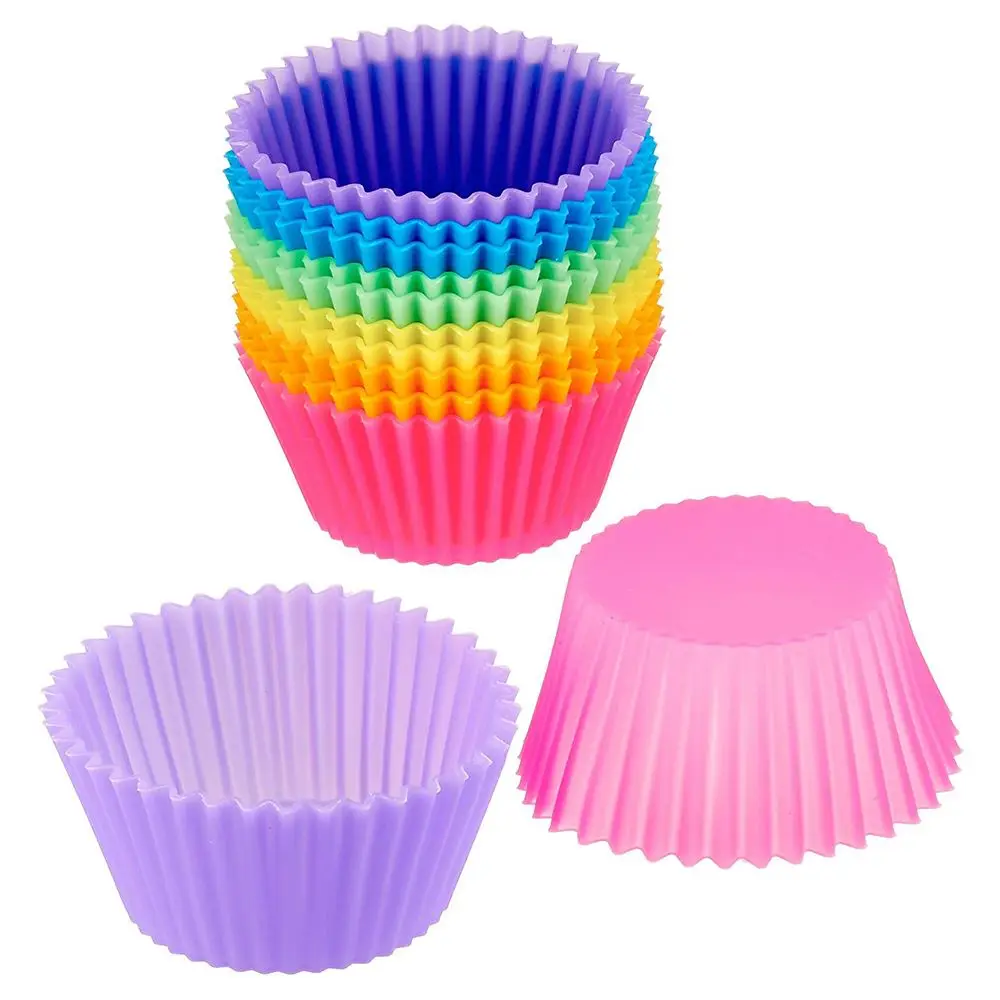 Colourful silicone muffin forms set - Image 11