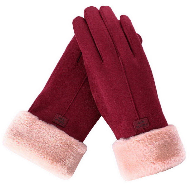 Touch screen faux suede gloves - Image 13