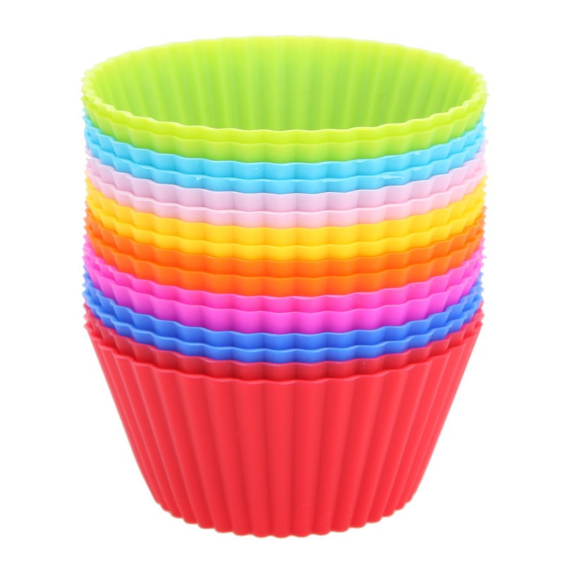 Colourful silicone muffin forms set - Image 14