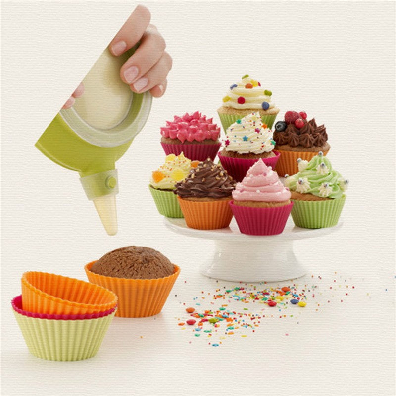 Colourful silicone muffin forms set - Image 3