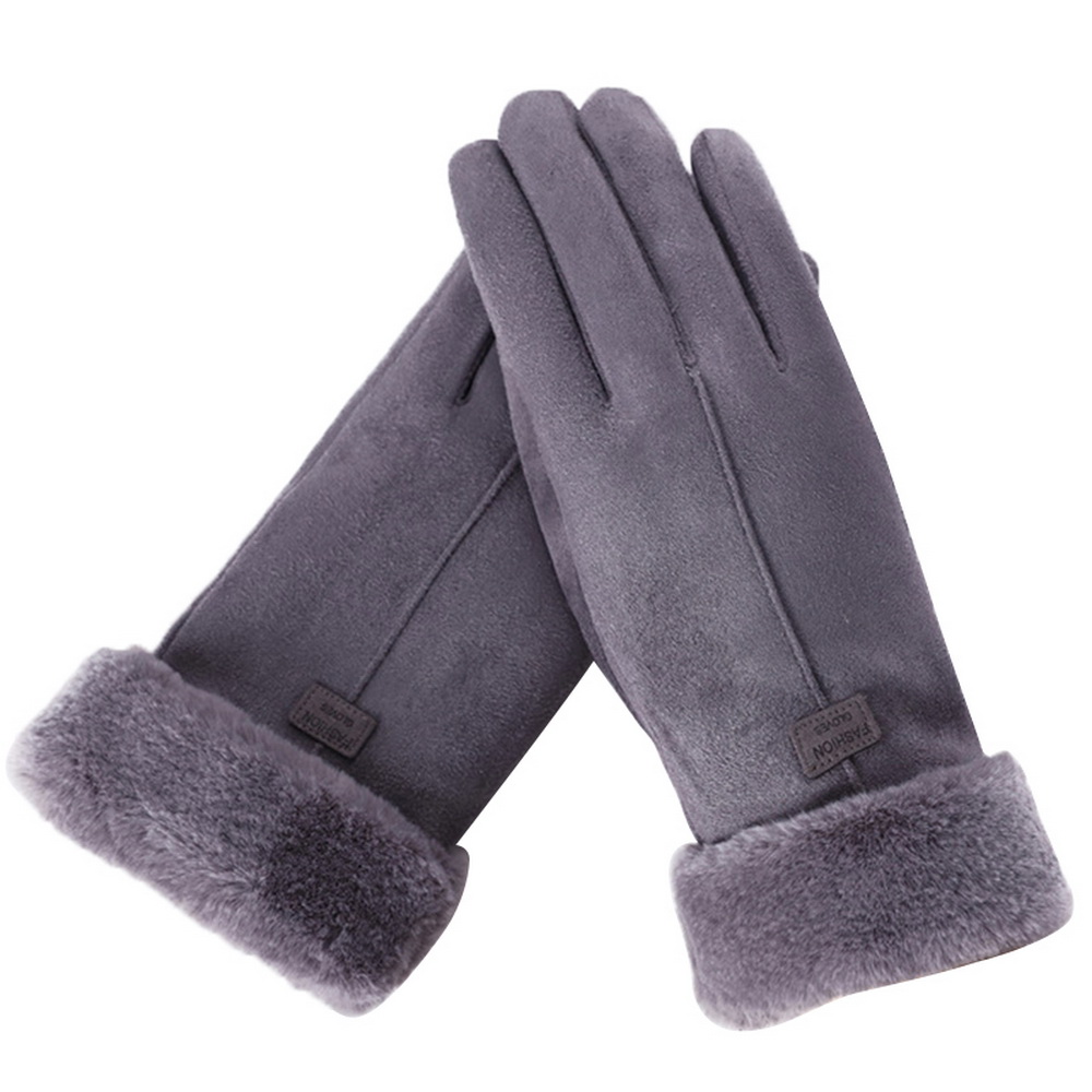 Touch screen faux suede gloves - Image 16