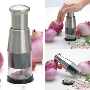 Mini hand pressed manual vegetable chopper