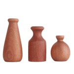 Wooden minimalist Nordic vase