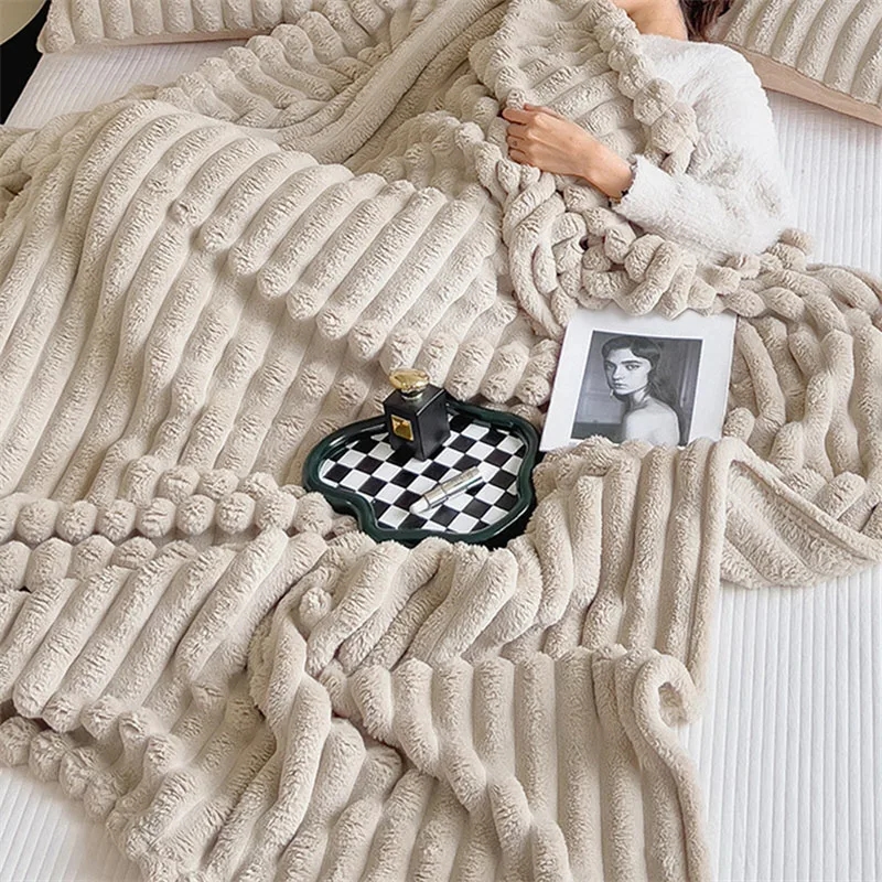 Warm fleecy sofa throw blanket - Image 6