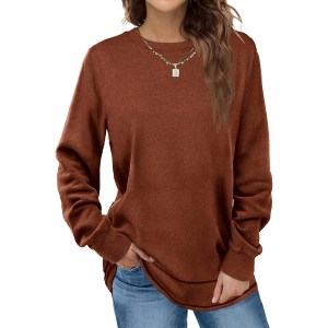 Casual round neck women's blouse