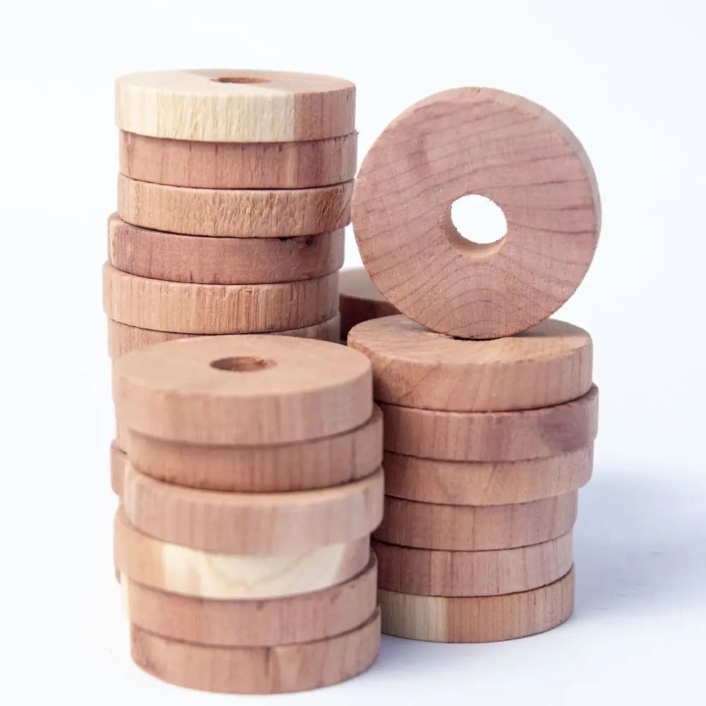 Moth repellent wood rings 30pack - Image 5