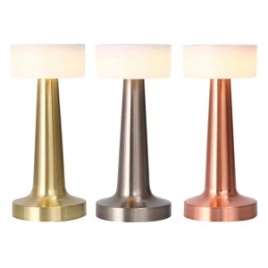Touch controlled cordless LED table lamp