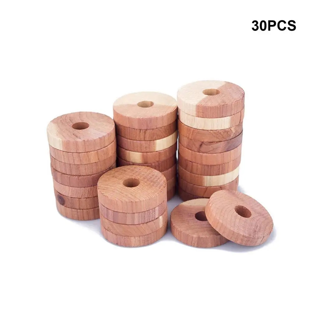 Moth repellent wood rings 30pack - Image 6