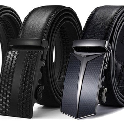 Solid buckle belt for men - Image 3