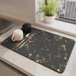 Multi-functional quick-dry kitchen dish mat