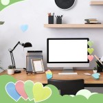 120 sheets heart shaped sticky notes - 2pack