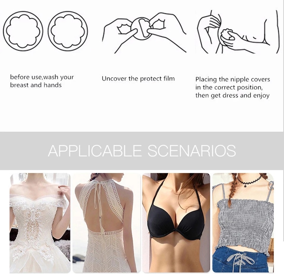 Silicone breast cover sticker - 1 pair - Image 12