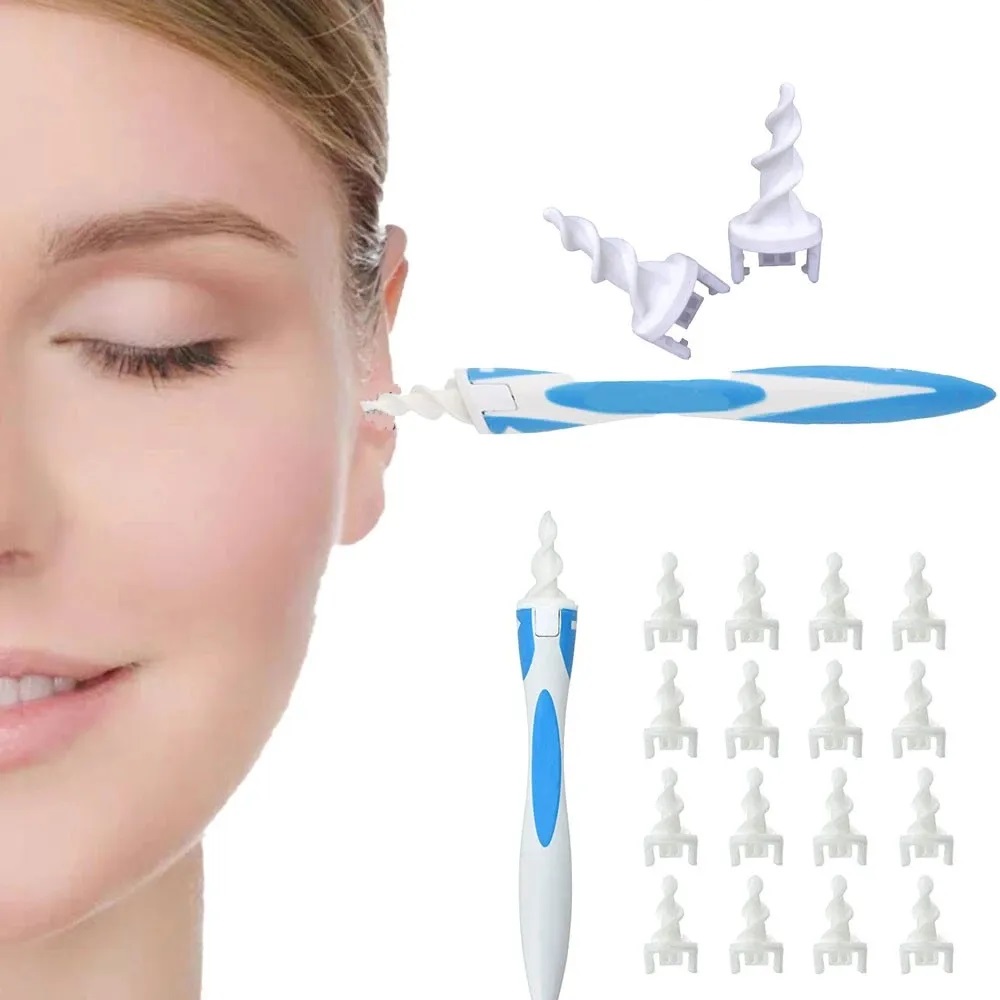 Reusable ear wax cleaning tool set