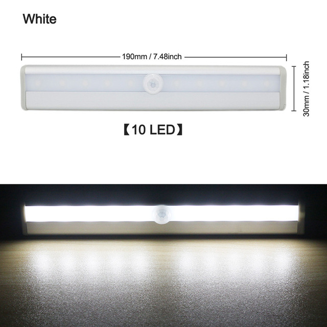 LED PIR motion sensor light - cool white - Image 14