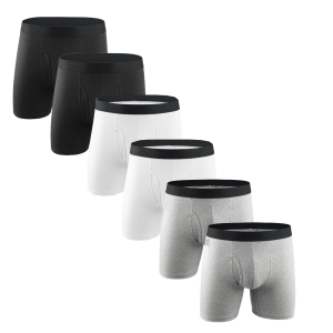 Comfortable long boxer shorts - 6pack