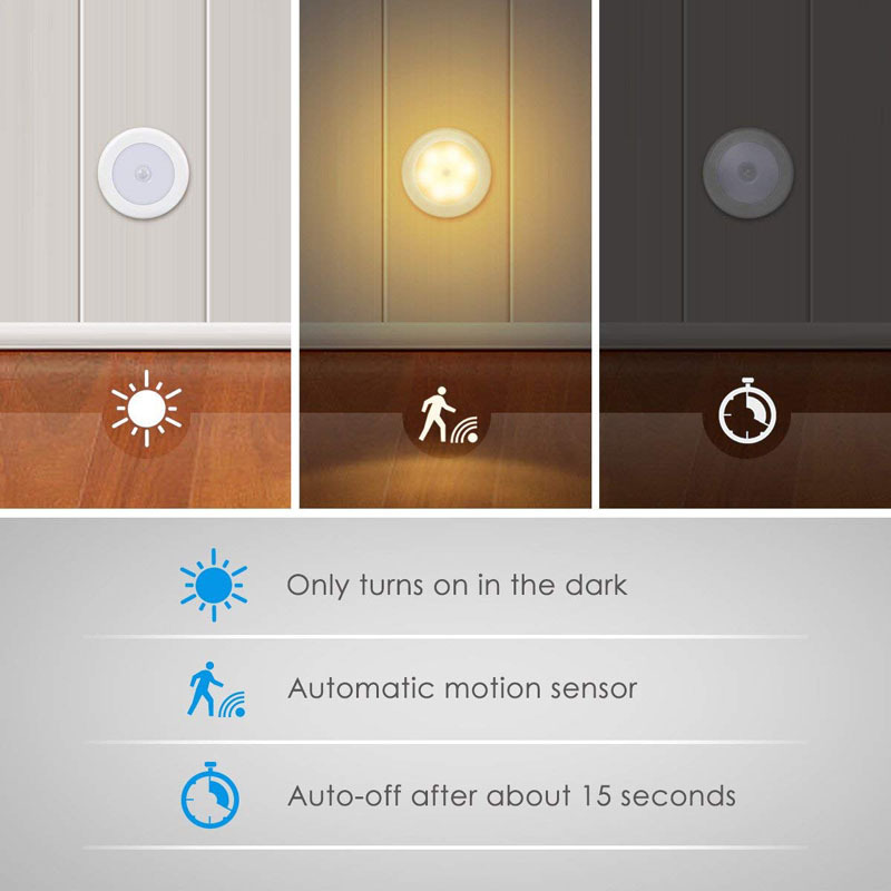 6 LED PIR sensor motion activated wall light - 2pack - Image 17