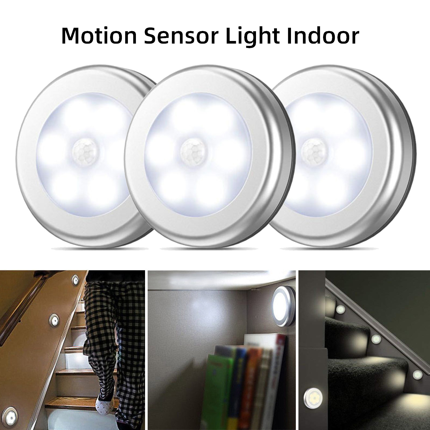 6 LED PIR sensor motion activated wall light - 2pack - Image 12