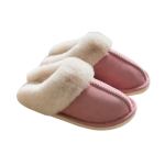 Comfortable soft indoor slippers - pink