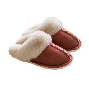 Comfortable soft indoor slippers - red