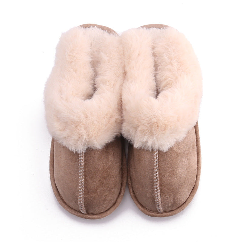 Comfortable warm home slippers - khaki - Image 3