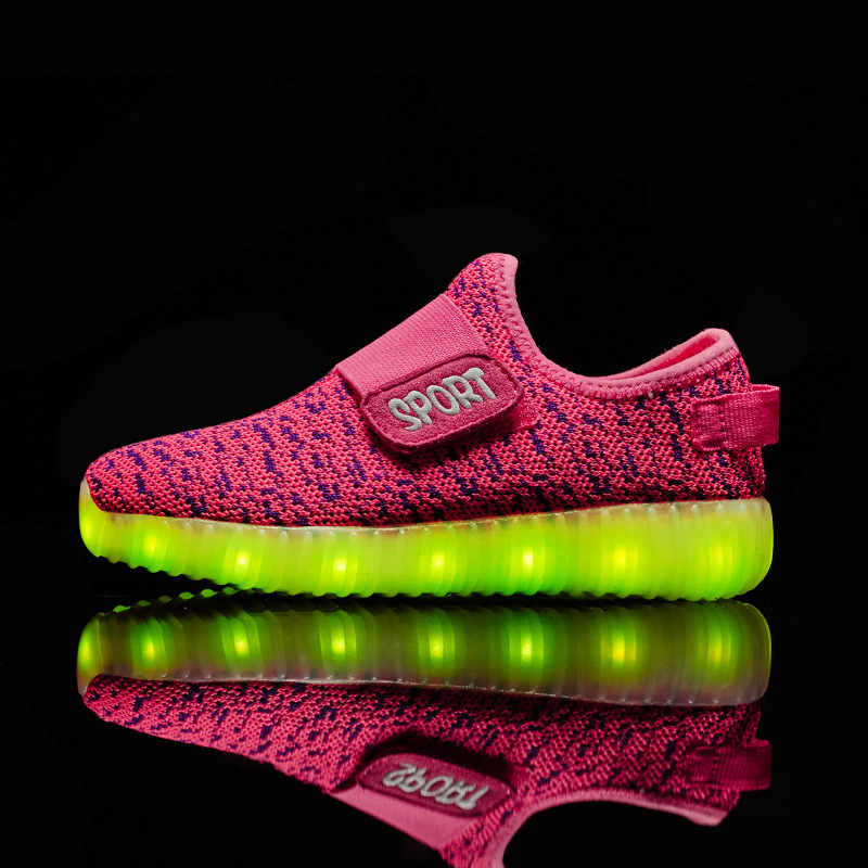 Glowing USB rechargeable sneakers for kids - Image 5