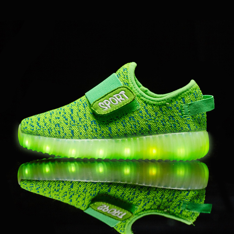 Glowing USB rechargeable sneakers for kids - Image 8