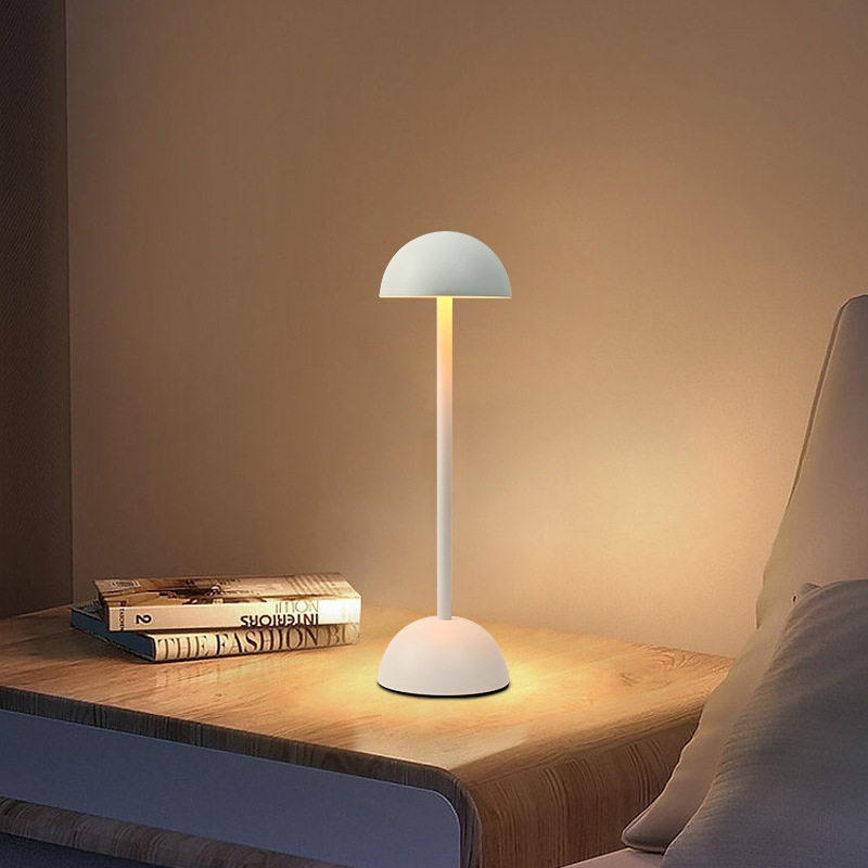 USB rechargeable cordless mushroom table lamp - Image 2
