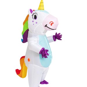 Inflatable dress up party unicorn costume