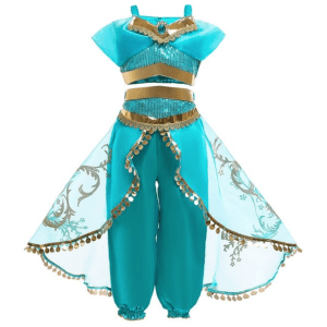 Princess cosplay costume for girls - Yasmina turquoise