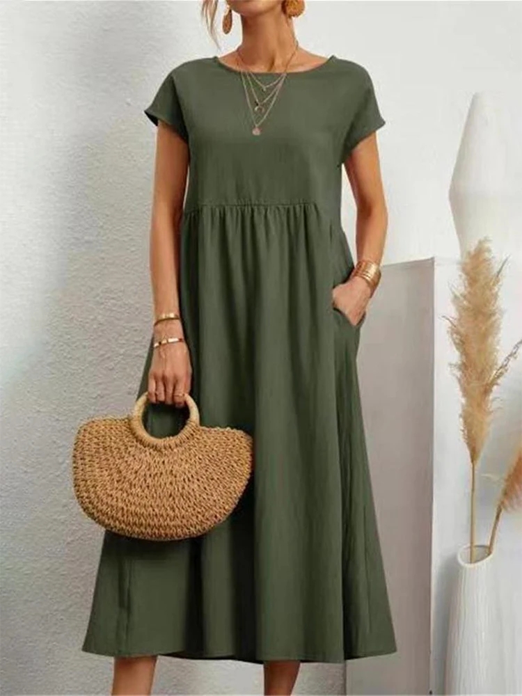 Casual summer midi dress - Image 9