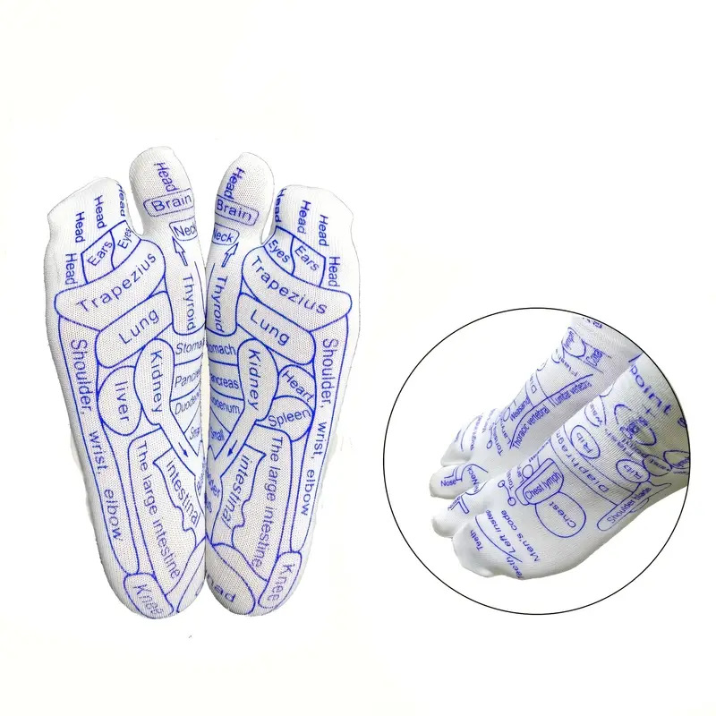 Reflexology acupressure points printed socks & massaging tool - Image 5