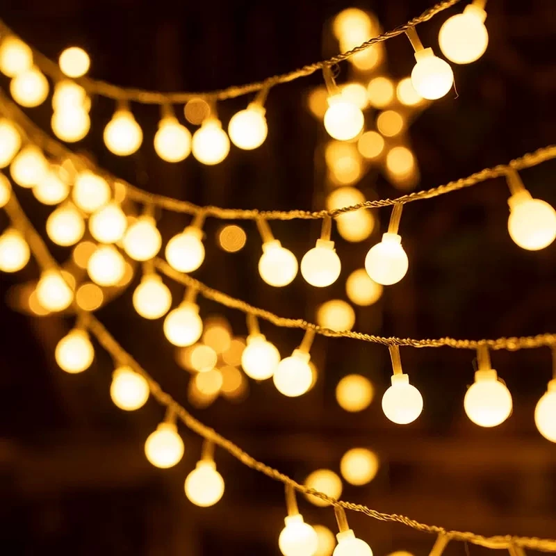 Battery powered ball string lights - Image 5