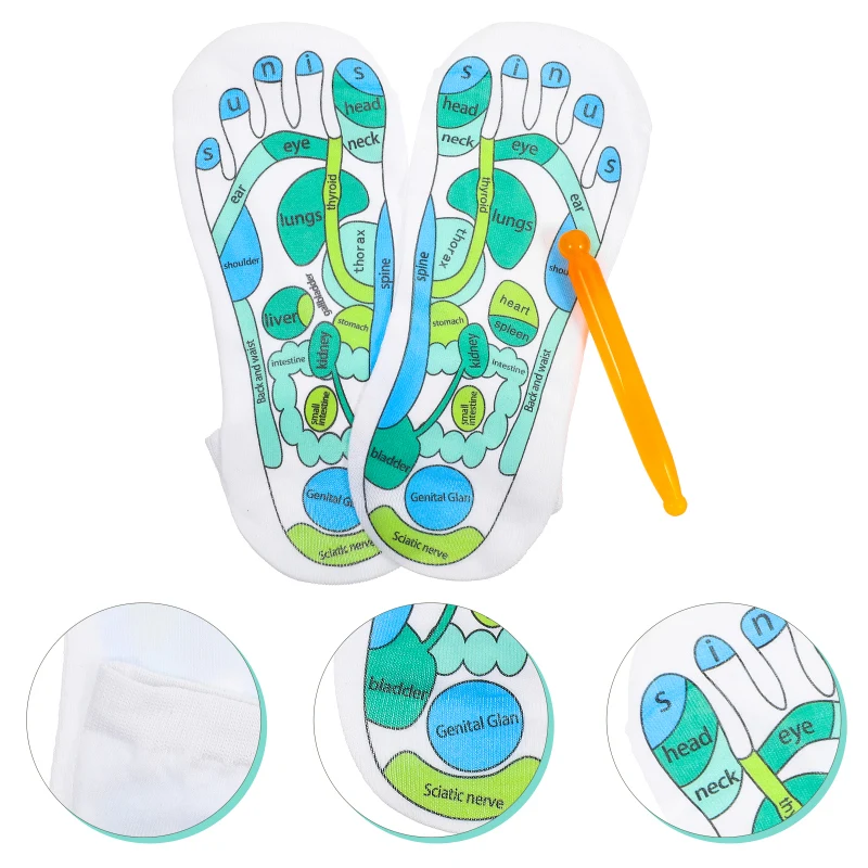 Acupressure points printed women's socks - Image 9