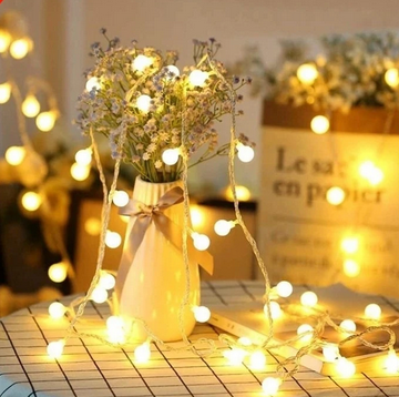 Battery powered ball string lights - Image 6