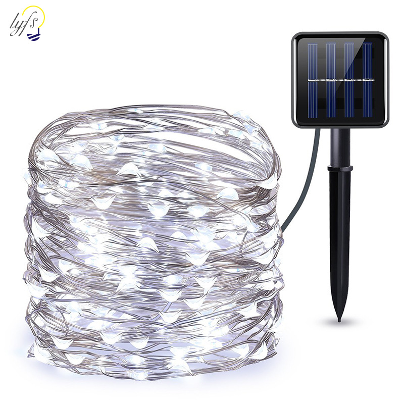 Solar powered LED Christmas string lights - Image 3