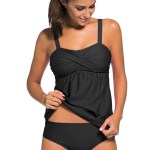 Triangle briefs tankini swimsuit