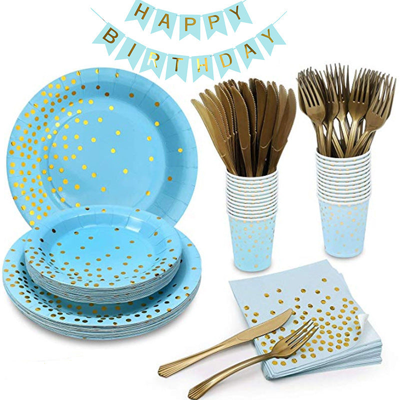 Disposable birthday party tableware set - Image 4