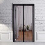 Anti mosquito magnetic mesh screen door