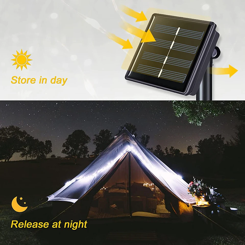 Solar powered LED Christmas string lights - Image 11