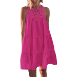 A-line halterneck summer dress