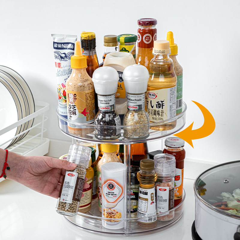 360° rotating kitchen organizer stand - Image 12