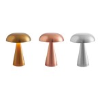 Wireless mushroom design table lamp