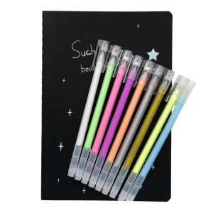 Blank paper sketch book & coloring pens set