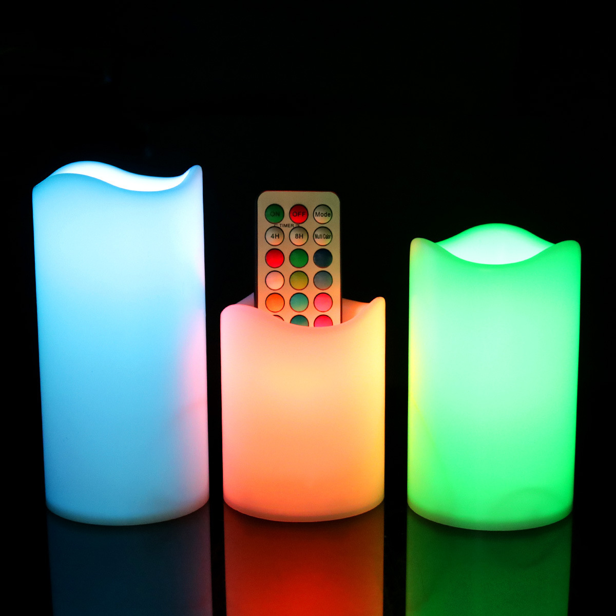 RGB color-changing LED candle set with remote control - Image 10