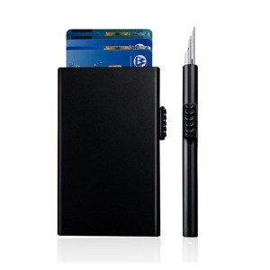 RFID blocking metal card holder